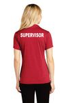 SUPERVISOR Red Lady Polo