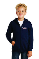 Gildan® OEN Youth Heavy Blend™ Full-Zip Hooded Sweatshirt G186B